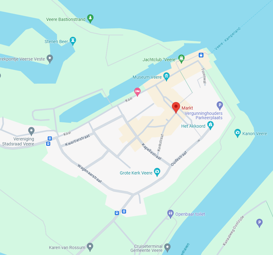 Plattegrond veere Plattegrond Veere